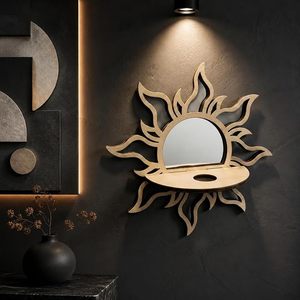 Round Ceramic Transparent Glaze Wall Vase Modern Floral Decor <b>Hanging</b> Plant Holder <b>Mirror</b> Accent for Living Room Bedroom - Product Image 4