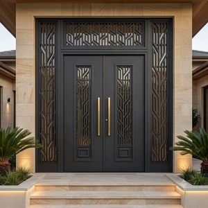 Royal Luxury Premium Custom Steel <b>Swing</b> Anti-Theft Victorian Design Powder-coated Weather Resistant Elegant Entryway for - Product Image 4
