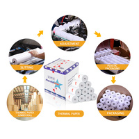 Fabricantes de Rollos de Papel Térmico Personalizados para Punto de Venta, 57x16, 80mmx70mm, 58mm*40mm, 78*62mm
