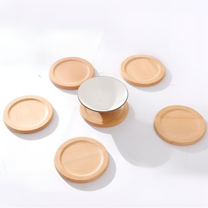 ชุดที่รองแก้วทำจากไม้,ที่รองแก้วที่รองแก้วแบบธรรมชาติ - Product Image 2
