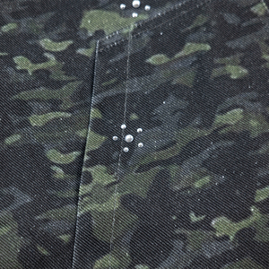 Wholesale Camouflage Denim <b>Jacket</b> Men Custom Rhinestone Streetwear <b>Jacket</b> Lightweight <b>Canvas</b> Jean <b>Jacket</b> - Product Image 6