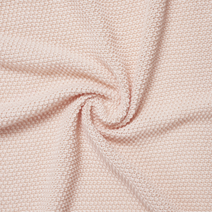 Knitted <b>Throw</b> <b>Blanket</b> Solid Color Rectangular 100% Cotton Beige Eco-Friendly Cute Spring Autumn Home Use - Product Image 6