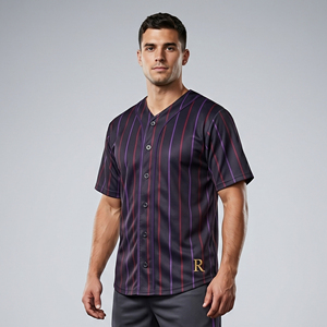 Camiseta de Béisbol Sublimada para Hombre, Ropa Deportiva de Equipo, Fabricante de Camisetas de Béisbol de Alta Calidad para Hombre, Camiseta de Béisbol con Cuello Redondo para Hombre - Product Image 1