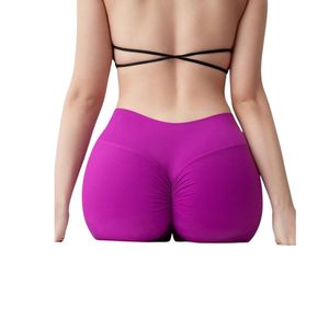 OEM ODM Women High Waist Flare Yoga Leggings Lightweight Flexible Fitness Gym <b>Pants</b> Wholesale Purple - Product Image 5