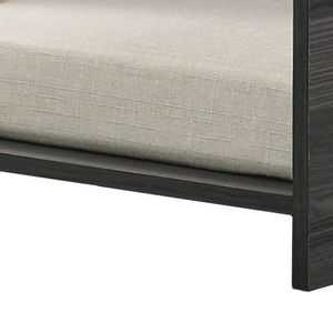 Cama Moderna para Mascotas Esme de 47 Pulgadas, Color Gris Ceniza, Cómoda, con Cojín y Compartimento de Almacenamiento Lateral - Product Image 5
