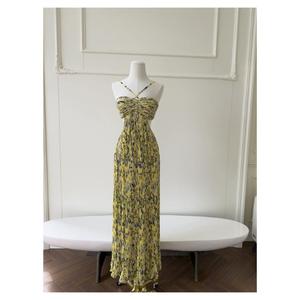 Vestido Maxi Bohemio de Alta Calidad, a la Moda, Nuevo, el Más Hermoso para Mujer, Vestidos Boho Vintage Color Menta para Mujer - Product Image 1