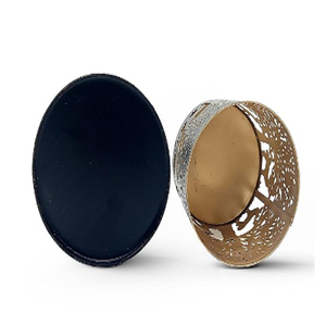 Portavelas votivas de metal vintage con diseño de ciervo, decoración para el hogar, centro de mesa y regalo festivo. - Product Image 3