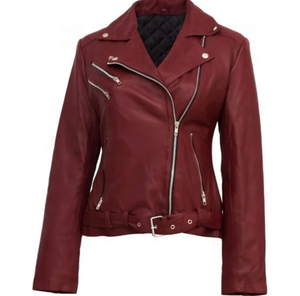 Chaqueta de Piel de Oveja para Mujer, Manga Larga, Transpirable, Antiarrugas, Impermeable, Ecológica, de Primera Calidad, Ligera, con Rayas, para Invierno - Product Image 2