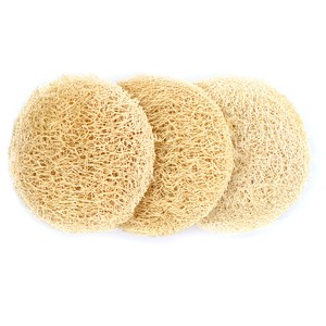 Tampons luffa compostables biodégradables pour le nettoyage du visage rond, tailles personnalisables, éponge écologique, tampons luffa - Product Image 1