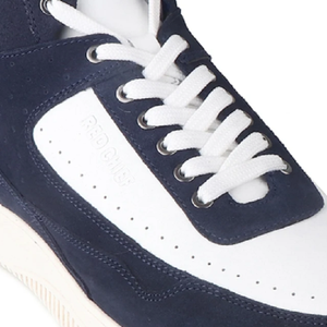 Bottes décontractées pour hommes bleues et blanches, chaussures modernes bicolores, design confortable à la cheville, idéales pour les voyages, la marche et le streetwear - Product Image 6