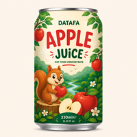 Jus de fruits en gros OEM/ODM, marque privée, jus de pomme non concentré |   Canette en aluminium 330 ml, canette standard, produit du Vietnam