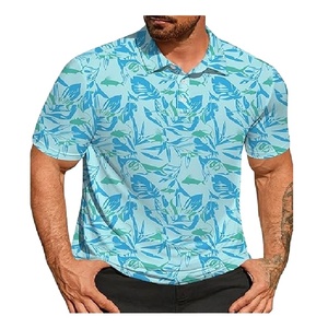 New available <b>top</b> qypolo shirt print color Fashionable Custom Design Plus Size Turn Down Casual Stylish Polo Shirts For Men - Product Image 1