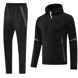 2023 Full Zip Up Hoodies Hombres Tech Fleece Stripe Jogger Sweatsuit Hombres Nylon Chándal - Product Image 6