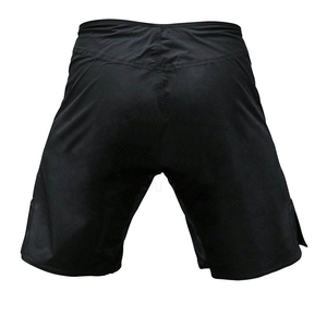 กางเกงชกมวย MMA สีดำสำหรับผู้ชาย ผ้าโพลีเอสเตอร์ 100% ระบายเหงื่อได้ดี กางเกงสำหรับต่อสู้ศิลปะการต่อสู้แบบผสมผสาน ทรงปกติ - Product Image 2