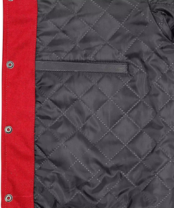 Veste de baseball pour homme avec col montant et logo sur le devant, sur mesure, haute qualité, design respirant, veste d'hiver pour homme - Product Image 3
