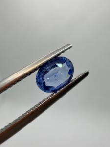 Zafiro Azul Real Natural AA, Corte Ovalado, 1.05CT, 7x5.5x3mm, Gema Preciosa Suelta Facetada con Juego de Color, para Joyería de Ceilán - Product Image 2
