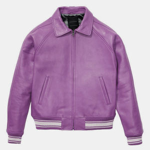 2024 New OEM Custom Fashion Outdoor Men Streetwear Bomber <b>Leather</b> <b>Jacket</b> - Product Image 6
