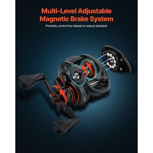 Canne à pêche en carbone IM7 avec moulinet, système 7+1 BB, rapport de transmission 7.0:1 pour une pêche efficace au black-bass - Product Image 4