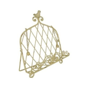Support de livre en fer forgé de style standard, couleur or, pour la décoration de la maison et du salon - Product Image 1
