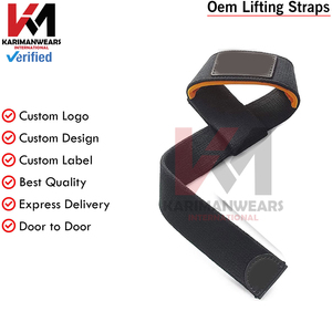 Sangles de levage en coton respirant pour hommes et femmes, support de poignet pour la musculation, entraînement de soulevé de terre, fournisseur en gros - Product Image 4