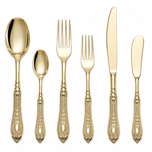 Luxury <b>Crystal</b> Handle Stainless Steel Flatware Set Spoon Fork Knife Premium Dining Tableware - Product Image 5