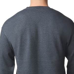 Sudadera de cuello redondo de peso medio para adultos, color gris oscuro, mezcla de algodón suave, unisex, para impresión personalizada al por mayor - Product Image 5