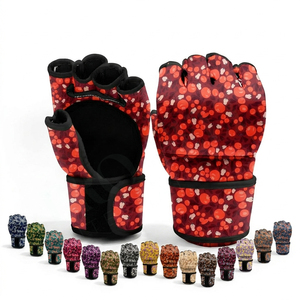 Guantes de Sparring MMA con Muñequera Reforzada, Logotipo Personalizado, Sin Dedos, para Entrenamiento de Grappling, Boxeo y Ejercicio con Saco de Boxeo - Product Image 1