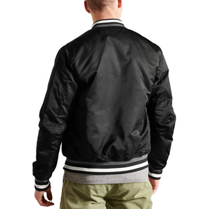 Venta al por mayor Varsity Letterman satén chaqueta de béisbol personalizado Letterman Varsity chaqueta de los hombres de la escuela Varsity chaqueta - Product Image 2