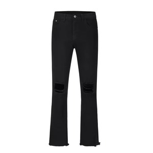 Pantalones de Hombre de Invierno, Corte Recto, Nueva Moda, Lavados, Sólidos, Transpirables, Ecológicos, de Secado Rápido, Elásticos, 100% Algodón, Casuales - Product Image 1
