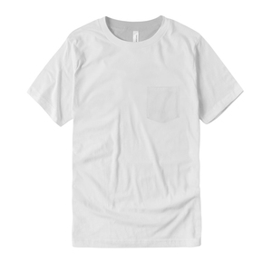 Wholesale <b>Mens</b> Front Pocket T <b>Shirts</b> Next Level Style Tearaway Tag Soft Combed Cotton Blank Pocket T <b>Shirts</b> Bulk - Product Image 3