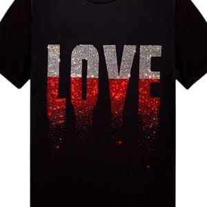 Eco Friendly 100% Cotton Mens T-shirts Rhinestone Print Lightweight Quick Dry Short Sleeve Customizable Casual Party Club - Product Image 3