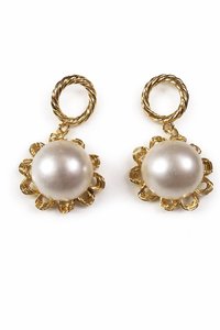 Best Style High Quality <b>Handmade</b> Bohemian Glass Beads and Natural Freshwater Pearl Antique Raffia <b>Earrings</b> for Women - Product Image 3