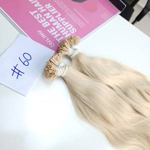 Cheveux humains vietnamiens de qualité supérieure Vague naturelle Pointe plate Cheveux bruts en couleur #60 - Product Image 3