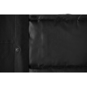 Veste coupe-vent en polyester à capuche noire personnalisée pour homme, vêtements de sport pour homme, veste respirante coupe-vent - Product Image 2