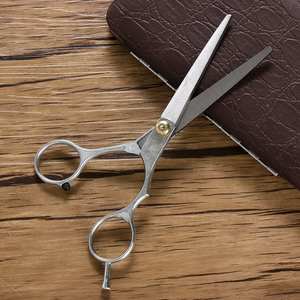 Nouveau modèle de ciseaux de coiffure Sharp Beauty avec manche en acier inoxydable, anneau de pouce mobile confortable, ciseaux de salon de coiffure - Product Image 3