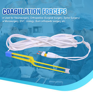 Forceps bipolaires professionnels, instrument chirurgical, couleur bleue, certifié CE, fonctionnement manuel, pour usage médical - Product Image 6