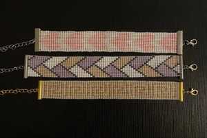 สร้อยข้อมือลูกปัดทำมือ ลายหินสีดำเหลืองเงิน สำหรับทำสร้อยข้อมือ NOUSHAD HANDICRAFTS NH-694 รับรองโดย IGI - Product Image 6