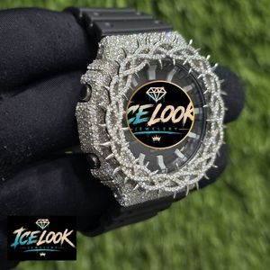 Reloj de Cuarzo LOOK de Edición Limitada con Esfera de Lujo, Cristal de Zafiro, Bisel de Moissanita y Correa de Acero Inoxidable para Uso Diario o Regalo - Product Image 4