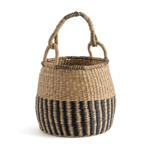 <b>Round</b> Woven Seagrass <b>Basket</b> Handmade Storage <b>Basket</b> Wholesale eco-friendly Made Viet Nam - Product Image 6