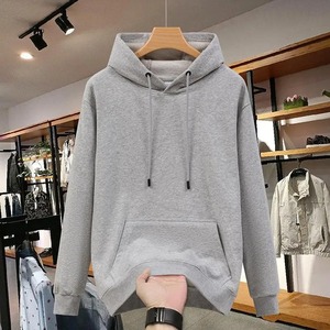 Men's Mint Green Hooded Sweatshirt Regular Fit Cotton Knitted Casual Autumn Wear With Front Pocket Oversized Style 2027 - Product Image 4