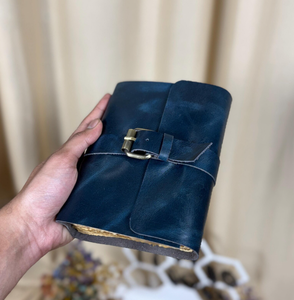 Handmade Leather <b>Journal</b> with Buckle | Personalized Engraved Notebook | Rustic Vintage Diary | Travel <b>Writing</b> Sketchbook - Product Image 3