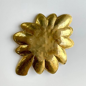 Gold Leaf <b>Plate</b> <b>Metal</b> Dish For Festive Decoration And Gifting Purpose Stylish <b>Metal</b> Tray Diwali Parties And Home Decor - Product Image 2