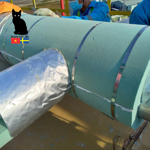 Échantillon gratuit de panneau isolant en mousse rigide PIR (polyisocyanurate) Kingspan, panneau préformé en mousse PIR pour système de pipeline - Product Image 6