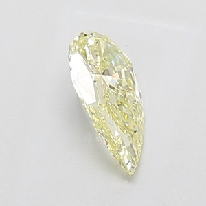 Diamant en forme de poire jaune clair fantaisie de 1,01 ct, pureté VS1, coupe excellente, diamant certifié pour bijoux fins - Product Image 3
