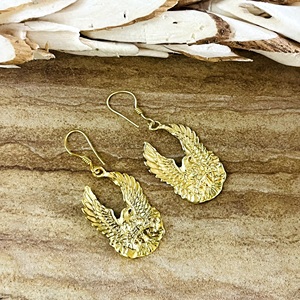Pendientes Colgantes de Latón Bohemio con Diseño de Águila, Favoritos del Mercado, Chapados en Oro de 18K, con Ganchos de Animales Tribales para Mujer, Venta al por Mayor/OEM/ODM - Product Image 3