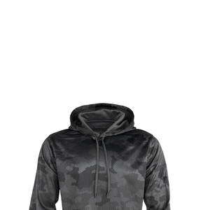 Sweat-shirt à capuche zippé noir pour homme, 100% coton, camouflage, logo personnalisé, broderie 3D, saison hiver, 1 pièce - Product Image 5