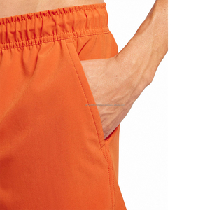 Short de bain orange pour homme Vêtements de plage légers à séchage rapide avec taille élastique et cordon de serrage Vêtements de sport d'été confortables - Product Image 4