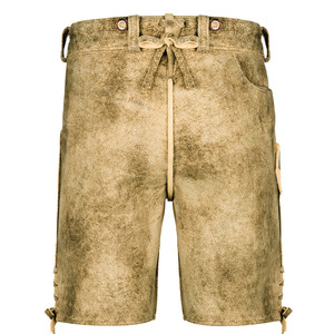 Pantalones Cortos Bermuda para Hombre, Color Gris Chic, Cintura Alta, Logotipo Personalizado en la Parte Delantera, Tejido Plisado, Sólido, Casual, Holgado, Transpirable, Venta al Por Mayor - Product Image 3