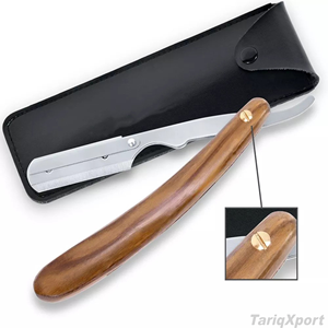 Wholesale Professional Men's Shaving <b>Razor</b> Wood Handle Customized Label Colors Stainless Steel <b>Blade</b> Face Body <b>Single</b> <b>Blade</b> - Product Image 6