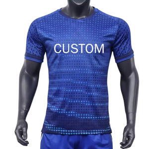 Maillot de football pour adultes de haute qualité, personnalisé avec logo et numéros, impression numérique, séchage rapide, spandex/polyester, uniforme de football d'été - Product Image 5